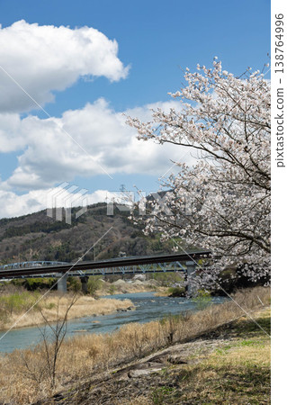 The Agatsuma River in spring, Gunma Prefecture The Agatsuma River in spring, Gunma Prefecture 138764996