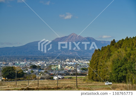 從都城市看到的霧島山脈 從都城市看到的霧島山脈 138765773