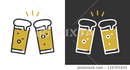一個簡單的啤酒圖標 一個簡單的啤酒圖標 138765830