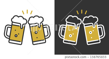 一個簡單的啤酒圖標 一個簡單的啤酒圖標 138765833