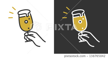 一個簡單的啤酒圖標 138765842