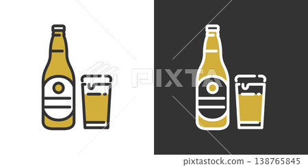 一個簡單的啤酒圖標 一個簡單的啤酒圖標 138765845