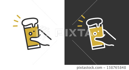 一個簡單的啤酒圖標 一個簡單的啤酒圖標 138765848