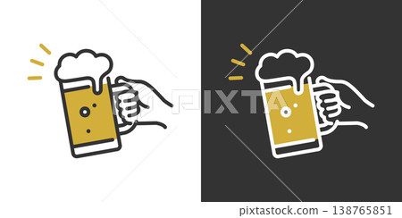 一個簡單的啤酒圖標 一個簡單的啤酒圖標 138765851