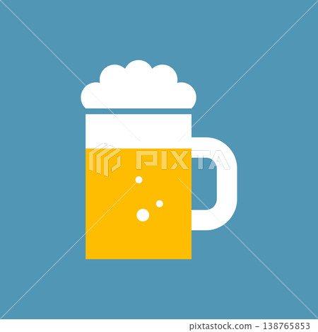 一個簡單的啤酒圖標 一個簡單的啤酒圖標 138765853