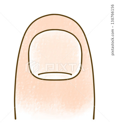 Loose, simple nails with no white tip, analog style Loose, simple nails with no white tip, analog style 138766156