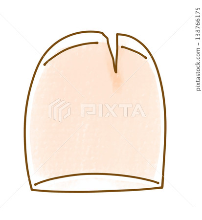 Loose, simple, cracked nails (nails only), analog style Loose, simple, cracked nails (nails only), analog style 138766175