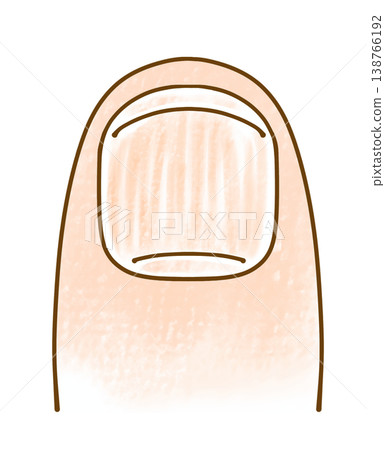 Simple, relaxed nails with vertical lines - analog style 138766192