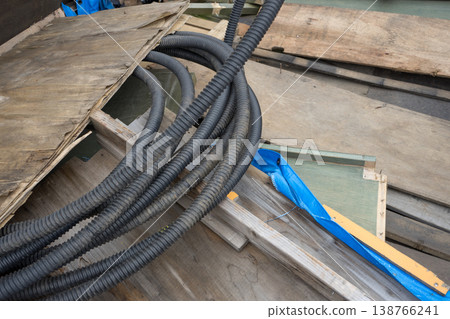 Black vinyl tube Black vinyl tube 138766241