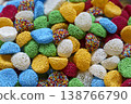 Colorful Sugar Coated Gummy Candies Close Up. High quality photo 138766790
