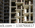 Residential Building Under Construction with Concrete Block Walls. High quality photo 138766817