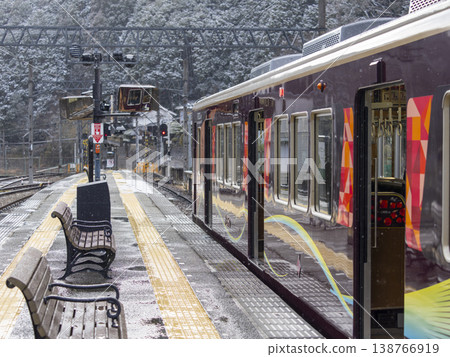 Nose Railway: Myokenguchi Station where the train stops. Nose Railway: Myokenguchi Station where the train stops. 138766919