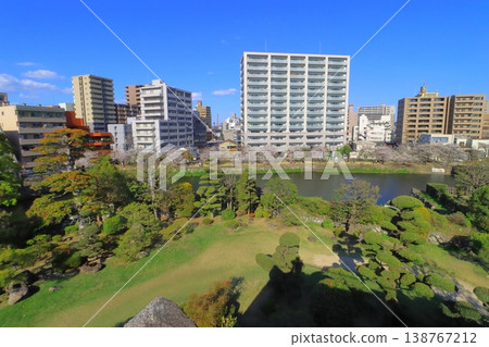 Springtime in Oita city (viewed from Oita Castle Ruins Park) Springtime in Oita city (viewed from Oita Castle Ruins Park) 138767212