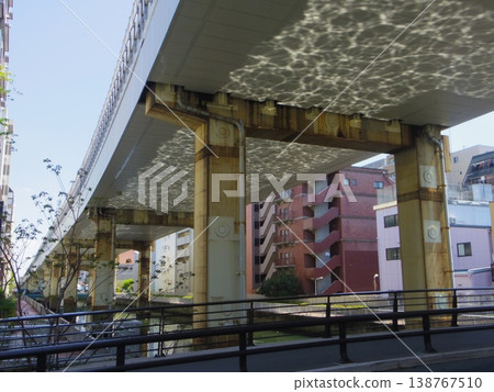 View from under the elevated railway 138767510