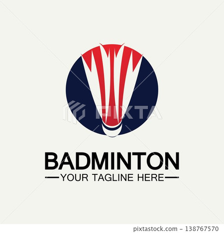 Badminton Logo vector icon illustration design template.Badminton Shuttlecock icon logo.Badminton sport logo template vector. Sport club logo concept Badminton Logo vector icon illustration design template.Badminton Shuttlecock icon logo.Badminton sport logo template vector. Sport club logo concept 138767570