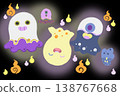 彩色幽靈模板 138767668