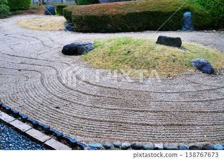 川越城主堡的枯山水庭園。 138767673