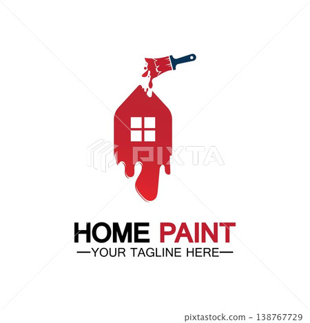 Home Painting Vector Logo Design.Home House Painting Service Coloring Logo Design Template.House painting service, decor and repair multicolor icon Vector logo. Home Painting Vector Logo Design.Home House Painting Service Coloring Logo Design Template.House painting service, decor and repair multicolor icon Vector logo. 138767729