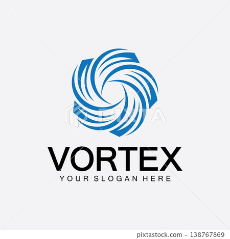 Vortex logo symbol icon illustration design vector.Tornado, vortex, hurricane logo design elements Vortex logo symbol icon illustration design vector.Tornado, vortex, hurricane logo design elements 138767869
