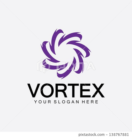 Vortex logo symbol icon illustration design vector.Tornado, vortex, hurricane logo design elements Vortex logo symbol icon illustration design vector.Tornado, vortex, hurricane logo design elements 138767881