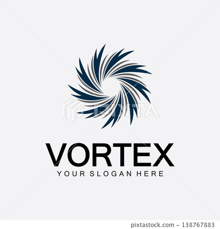Vortex logo symbol icon illustration design vector.Tornado, vortex, hurricane logo design elements 138767883