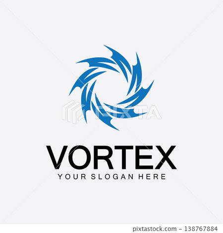 Vortex logo symbol icon illustration design vector.Tornado, vortex, hurricane logo design elements Vortex logo symbol icon illustration design vector.Tornado, vortex, hurricane logo design elements 138767884