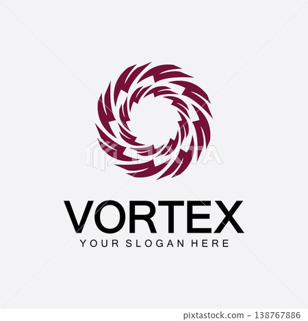 Vortex logo symbol icon illustration design vector.Tornado, vortex, hurricane logo design elements Vortex logo symbol icon illustration design vector.Tornado, vortex, hurricane logo design elements 138767886