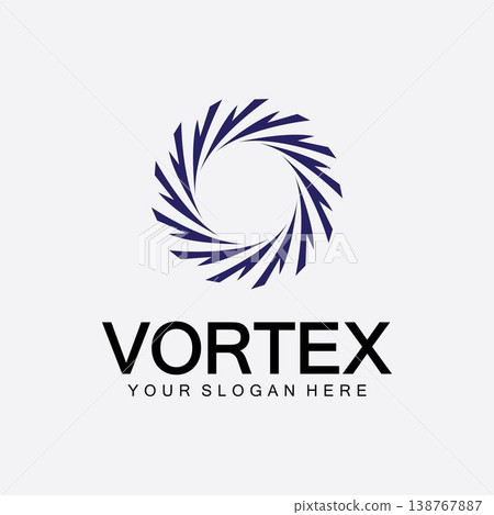 Vortex logo symbol icon illustration design vector.Tornado, vortex, hurricane logo design elements 138767887