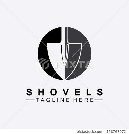 Shovel logo vector icon symbol illustration design.Shovel icon isolated on white background. Gardening tool. Tool for horticulture ,agriculture ,farming. Vector Illustration Shovel logo vector icon symbol illustration design.Shovel icon isolated on white background. Gardening tool. Tool for horticulture ,agriculture ,farming. Vector Illustration 138767972