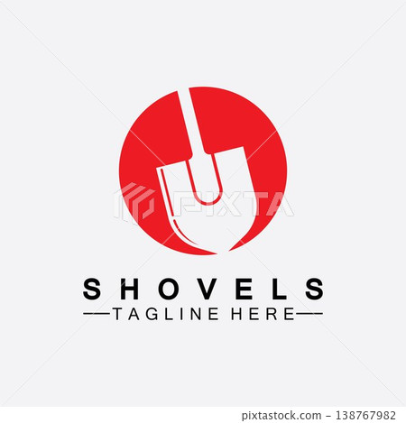 Shovel logo vector icon symbol illustration design.Shovel icon isolated on white background. Gardening tool. Tool for horticulture ,agriculture ,farming. Vector Illustration Shovel logo vector icon symbol illustration design.Shovel icon isolated on white background. Gardening tool. Tool for horticulture ,agriculture ,farming. Vector Illustration 138767982