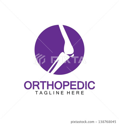 Orthopedic Health Bone Logo vector illustration Design template,Knee Bone Logo designs concept, Health Bone logo symbol icon Orthopedic Health Bone Logo vector illustration Design template,Knee Bone Logo designs concept, Health Bone logo symbol icon 138768045