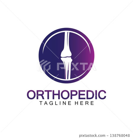 Orthopedic Health Bone Logo vector illustration Design template,Knee Bone Logo designs concept, Health Bone logo symbol icon Orthopedic Health Bone Logo vector illustration Design template,Knee Bone Logo designs concept, Health Bone logo symbol icon 138768048