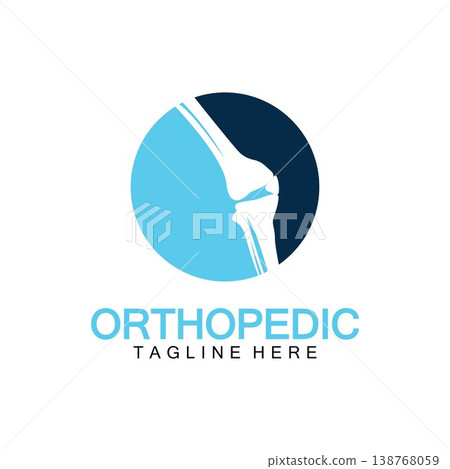 Orthopedic Health Bone Logo vector illustration Design template,Knee Bone Logo designs concept, Health Bone logo symbol icon Orthopedic Health Bone Logo vector illustration Design template,Knee Bone Logo designs concept, Health Bone logo symbol icon 138768059
