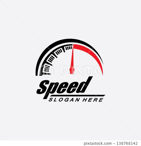 Speed logo design, silhouette speedometer symbol icon vector,speed Auto car Logo Template vector illustration icon design 138768142