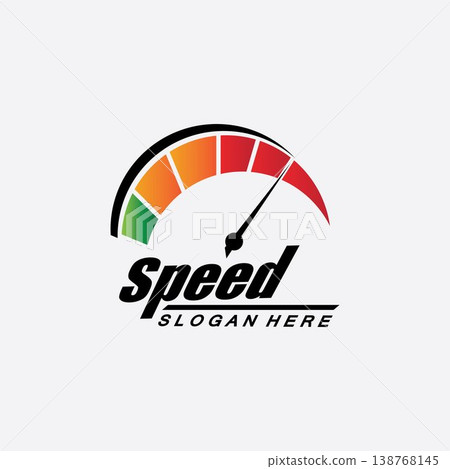 Speed logo design, silhouette speedometer symbol icon vector,speed Auto car Logo Template vector illustration icon design Speed logo design, silhouette speedometer symbol icon vector,speed Auto car Logo Template vector illustration icon design 138768145