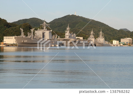 Escort ship anchored at Maizuru Port Escort ship anchored at Maizuru Port 138768282