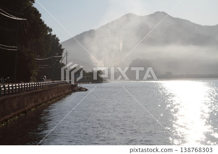 The sea in the morning mist 138768303