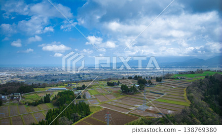 從日本富山縣黑部市大谷水壩附近看到的景色。 從日本富山縣黑部市大谷水壩附近看到的景色。 138769380