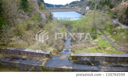 View from around the Otani Dam in Kurobe City, Toyama Prefecture, Japan. View from around the Otani Dam in Kurobe City, Toyama Prefecture, Japan. 138769399