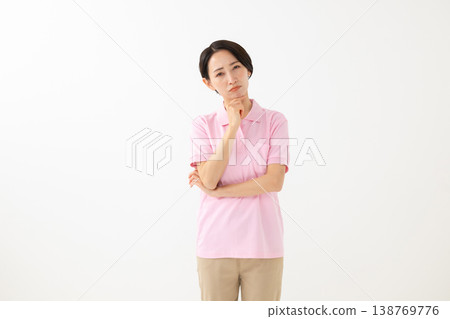A caregiver who is feeling unwell A caregiver who is feeling unwell 138769776