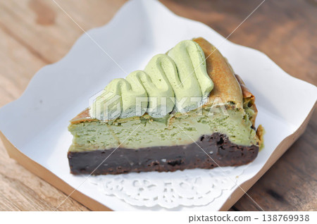 matcha cake or matcha cheesecake or matcha mousse or matcha and chocolate mousse cake matcha cake or matcha cheesecake or matcha mousse or matcha and chocolate mousse cake 138769938