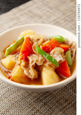 Pork and potato stew Pork and potato stew 138769972