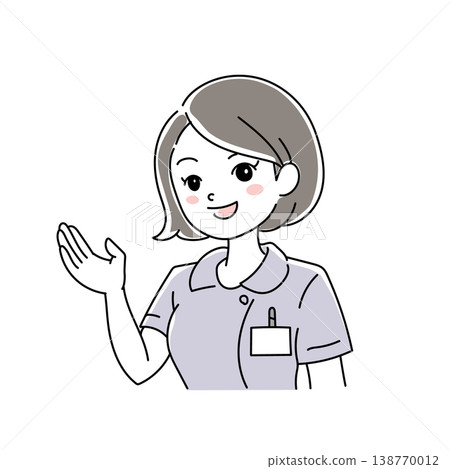 面帶微笑的女護士插畫（1-3） 138770012