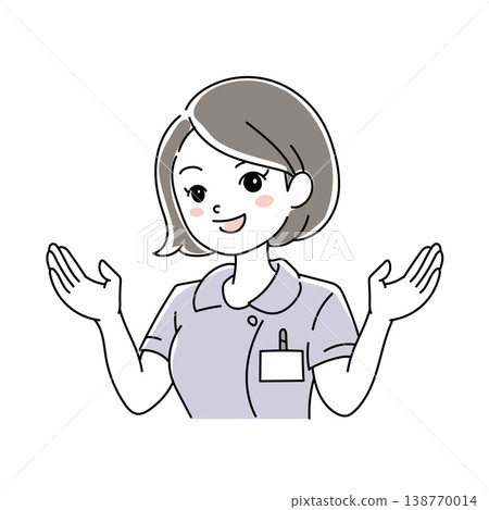 微笑女護士插圖 1-5 微笑女護士插圖 1-5 138770014