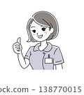微笑的女護士插畫（1-6） 138770015