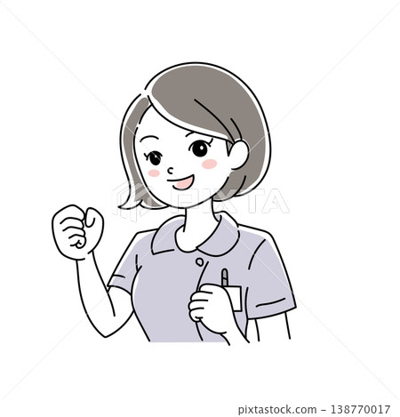 微笑女護士插圖 1-8 微笑女護士插圖 1-8 138770017