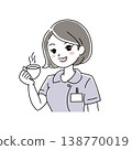 微笑的女護士插畫（1-10） 138770019