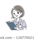 微笑的女護士插畫（1-12） 138770021