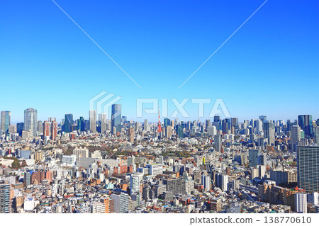 Minato-ku, Tokyo, Tokyo cityscape and Tokyo Tower scenery Minato-ku, Tokyo, Tokyo cityscape and Tokyo Tower scenery 138770610