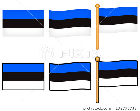 愛沙尼亞國旗插圖集 2 138770735